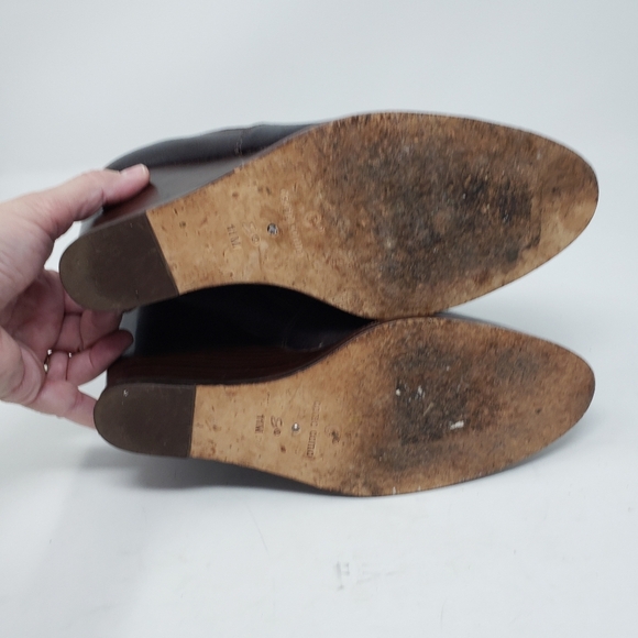 Corso Como Lexy Wedge pebbled leather booties size 11 - Picture 7 of 10